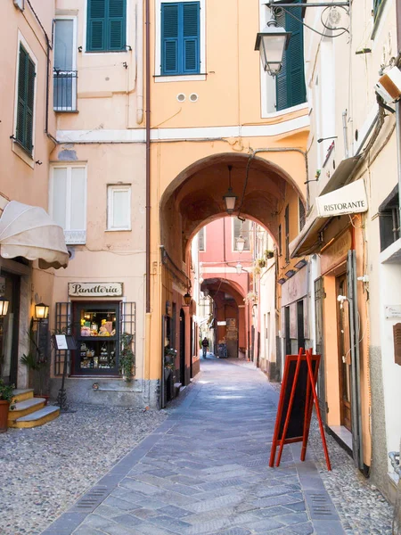 Laigueglia Itálie Března 2016 Uličky Ulice Historického Centra Obce — Stock fotografie