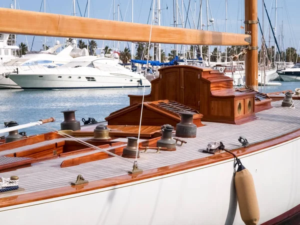 Imperia Italien März 2016 Hafen Imperia Verschiedene Boote Hafen Vertäut — Stockfoto