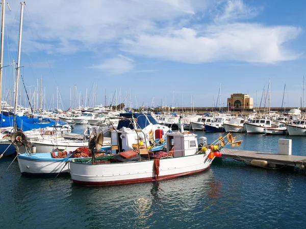 Imperia Italie Mars 2016 Port Imperia Divers Bateaux Amarrés Dans — Photo