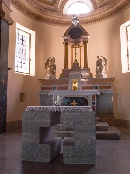 Bedretto Schweiz März 2016 Die Pfarrkirche Der Heiligen Makkabäer Zeigt — Stockfoto