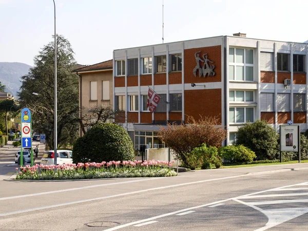 Lugano Suiza Abril 2018 Administración Pública Ciudad — Foto de Stock