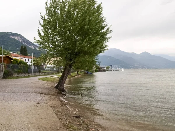 Inundações do Lago de Como — Fotografia de Stock