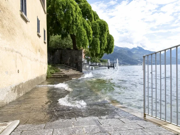 Inundación del Lago de Como —  Fotos de Stock