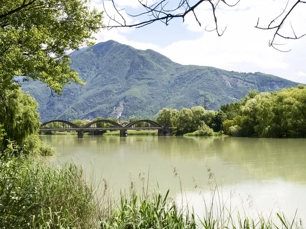 Flooding of Lake Como — Stock Photo, Image