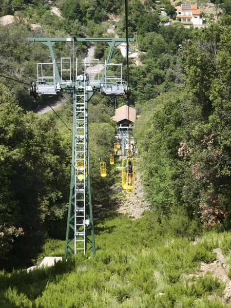 Cesta de transporte funicular — Foto de Stock