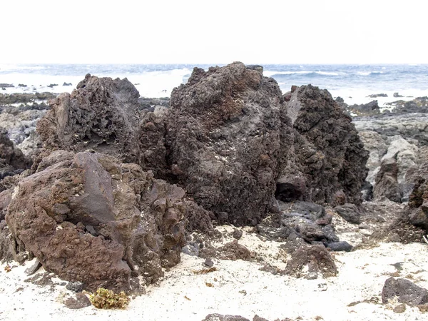 Caleta del Mojn Blanco,白 — ストック写真