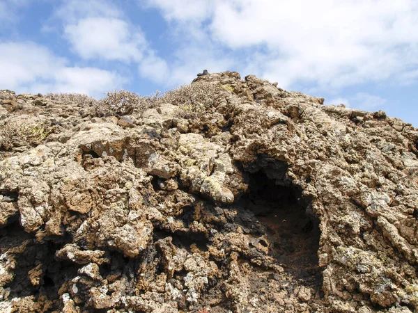 Timanfaya Ulusal Parkı Kanarya Adaları 'nda bir milli parktır. — Stok fotoğraf