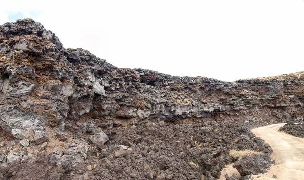 Timanfaya Ulusal Parkı Kanarya Adaları 'nda bir milli parktır. — Stok fotoğraf