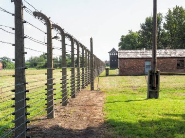 Separation barbed wire in the prison camps