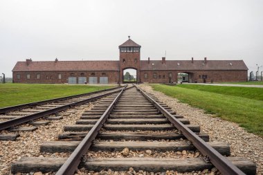 Stable access with tracks to the prison camp and extermination