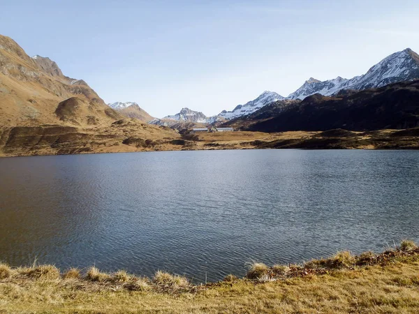 Val Piora Switzerland Lakes Ritom Cadagno Tom Autumn — Stock Photo, Image