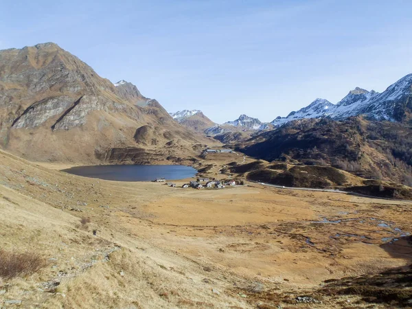 Val Piora Switzerland Lakes Ritom Cadagno Tom Autumn — Stock Photo, Image