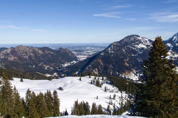 Zoeblen Avusturya Kayak Merkezinin Kış Manzarası — Stok fotoğraf