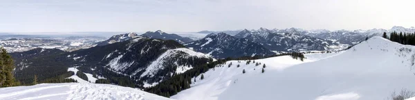 Obergschwend Wertacher Hoernle Německo Zimní Stezka Obergschwend Buchel Alpe 1246M — Stock fotografie