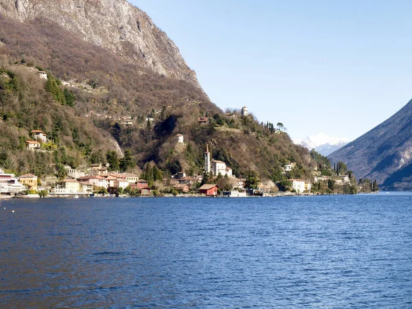 Valsolda Italie Village Historique Bord Lac Lugano — Photo