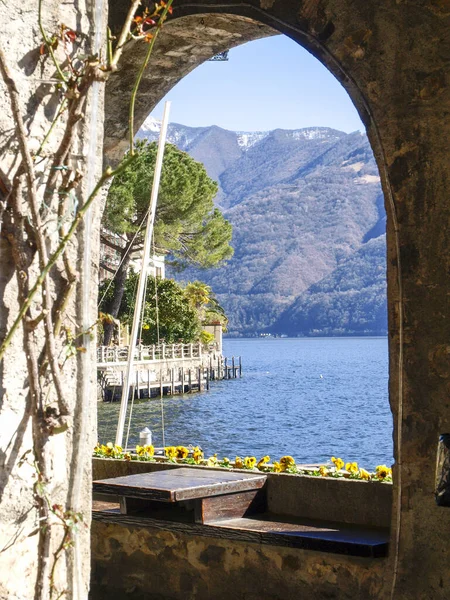 Valsolda Italy Historic Village Edge Lake Lugano — Stock Photo, Image