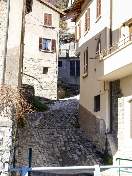 Valsolda Italy March 2017 Historic Village Edge Lake Lugano — Stock Photo, Image