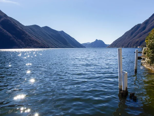 Valsolda Itália Vila Histórica Beira Lago Lugano — Fotografia de Stock