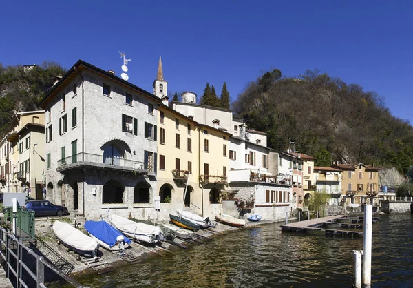 Valsolda Italy March 2017 Historic Village Edge Lake Lugano — Stock Photo, Image