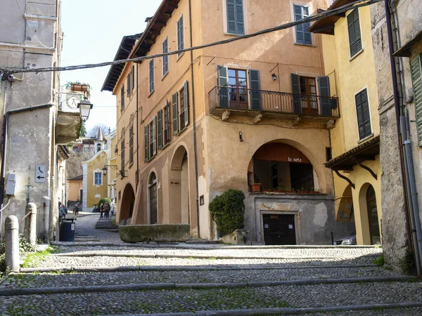 Orta San Giulio Italy March 2017 Village Located Halfway Eastern — Stock Photo, Image