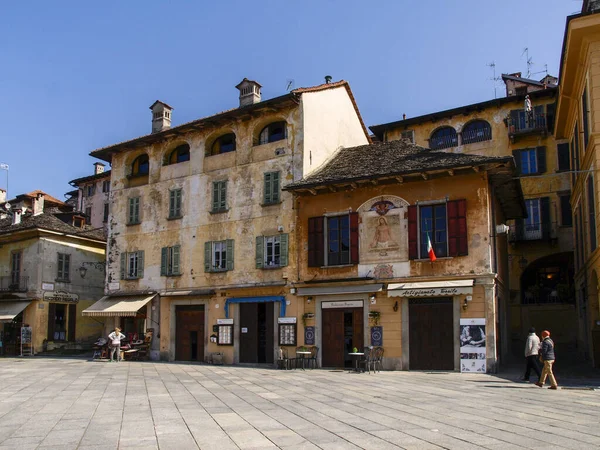 Orta San Giulio Italy March 2017 Village Located Halfway Eastern — Stock Photo, Image