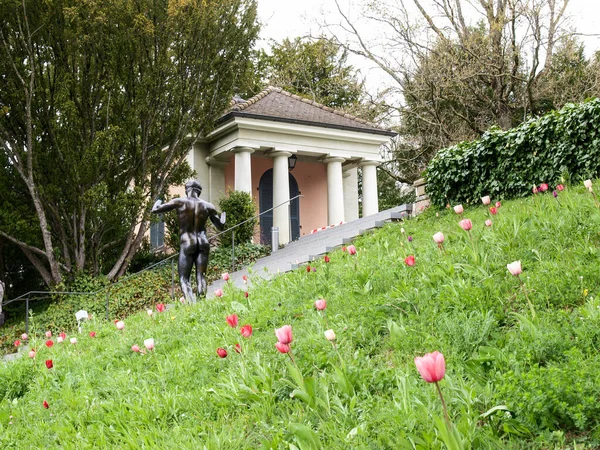 Lausana Suiza Abril 2017 Parque Estatuas Del Museo Olímpico — Foto de Stock