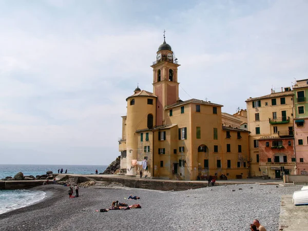 Camogli Italien April 2017 Typisches Dorf Meer Touristenzentrum Bekannt Für — Stockfoto
