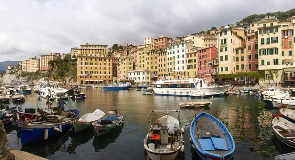 Camogli Italien Typisches Dorf Meer Touristenzentrum Bekannt Für Seinen Yachthafen — Stockfoto