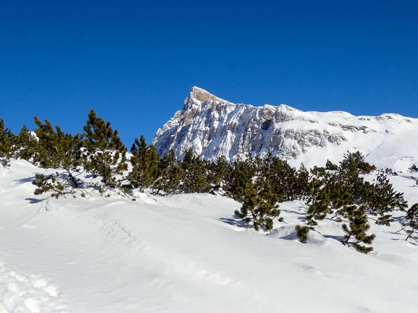 San Bernardino Schweiz Winterlandschaft Der Berge Des San Bernardino Passes — Stockfoto