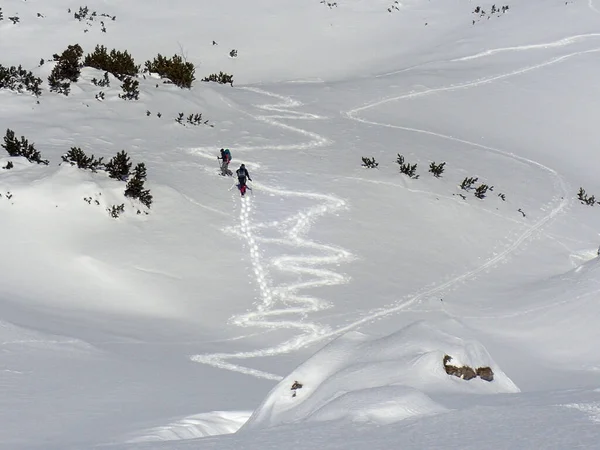 San Bernardino Suiza Paisaje Invernal Las Montañas Del Paso San — Foto de Stock