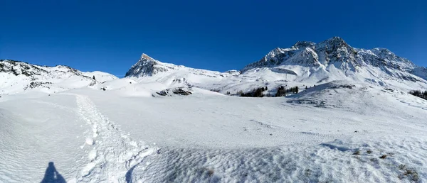 San Bernardino Switzerland Winter Landscape Mountains San Bernardino Pass — Stock Photo, Image
