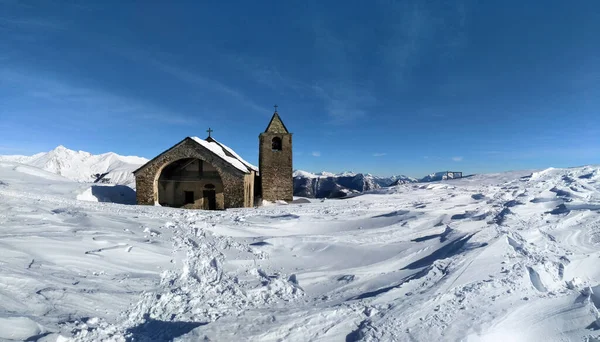 San Lucio Dicembre 2017 Rifugio Sulla Vetta San Lucio — Foto Stock