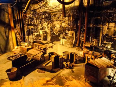 Hergiswil, İsviçre - 18 Aralık 2017: Ünlü cam işleme müzesi