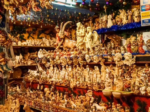 Basileia Suíça Dezembro 2017 Mercado Natal Nas Ruas Centro Histórico — Fotografia de Stock