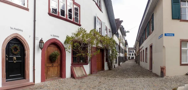Basel Schweiz 2017 Dezember Historische Häuser Der Innenstadt — Stockfoto