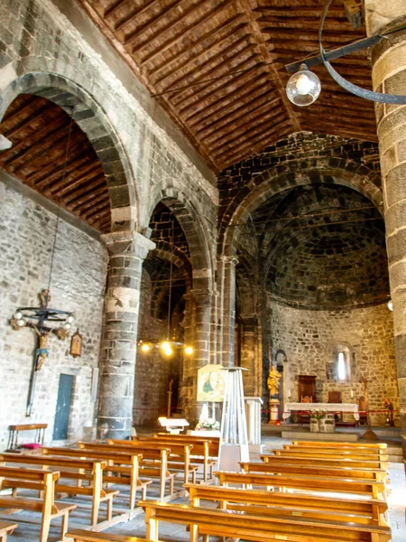 Vernazza Włochy Lutego 2017 Kościół Santa Margherita Antiochia — Zdjęcie stockowe