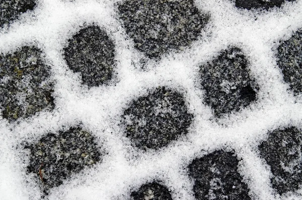 Pavimento de granito nevado — Foto de Stock