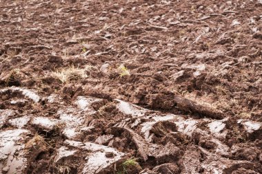 Topraklanmış bir tarlayı kapatın. 