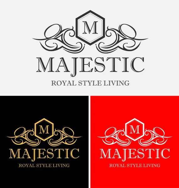 Majestic Crest Logo — Stock Vector