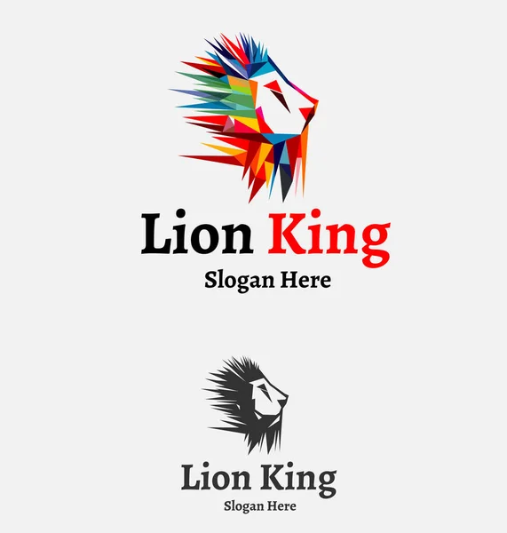 Lion King Logo template — Stock Vector