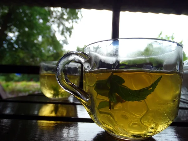 Κούπα Πράσινο Τσάι — Φωτογραφία Αρχείου