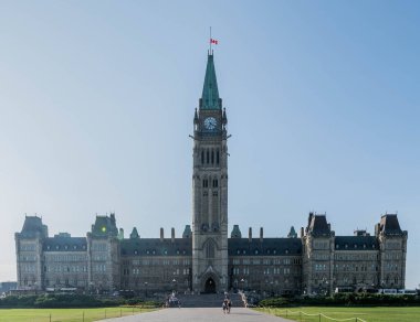 Kanada 'nın Ottawa kentindeki Parliament Hill' de Kanada Parlamentosu binası
