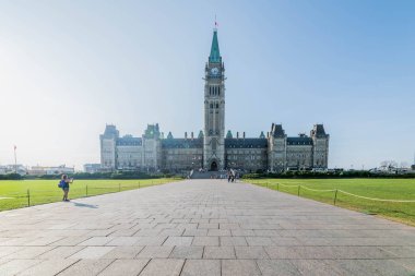 Kanada 'nın Ottawa kentindeki Parliament Hill' de Kanada Parlamentosu binası