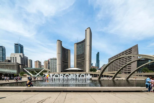 Vista Giornaliera Del Toronto City Hall New City Hall Toronto — Foto Stock