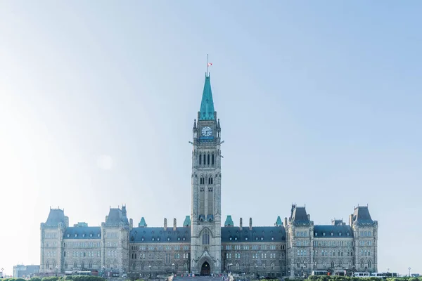 Edifício Parlamento Canadense Parliament Hill Ottawa Canadá Imagem De Stock
