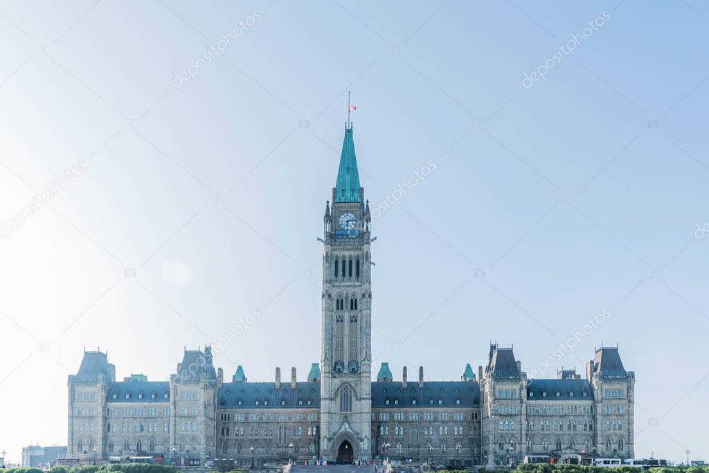 Canadian Parliament building at Parliament Hill in Ottawa, Canada