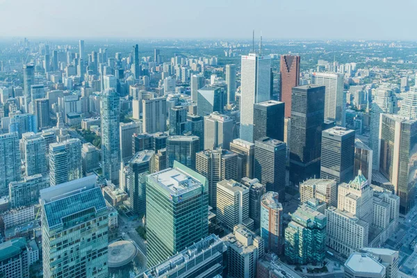 Vista Aerea Dei Grattacieli Toronto City Guardando Nord Est Dall — Foto Stock