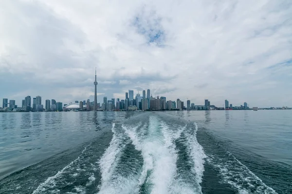 Вид Набережную Небоскрёбов Торонто Вместе Tower Rogers Centre Район Скарборо — стоковое фото