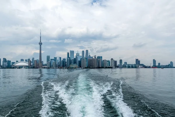 Waterfront View Toronto City Skyscrapers Tower Rogers Centre Scarborough Districts — Stock Photo, Image