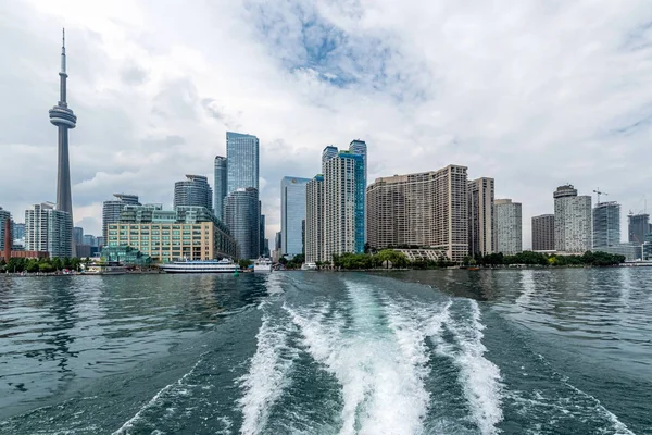 Вид Набережную Небоскрёбов Торонто Вместе Tower Rogers Centre Район Скарборо — стоковое фото